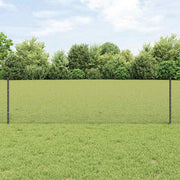 Zavarena žičana ograda s postom 50 x 0,6 m Siva Mreža