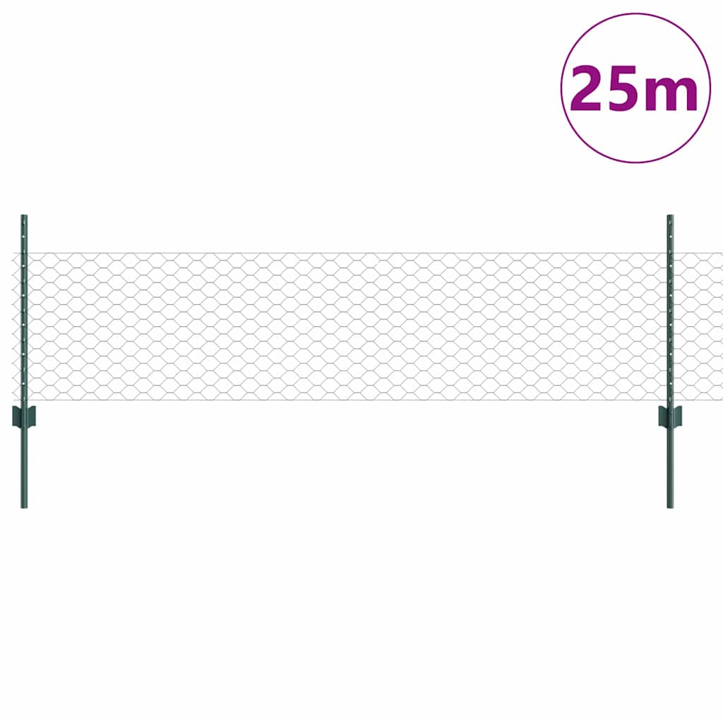 Zavarena žičana ograda 25 x 0,5 m (Š x V) Čelik premazan PVC-om