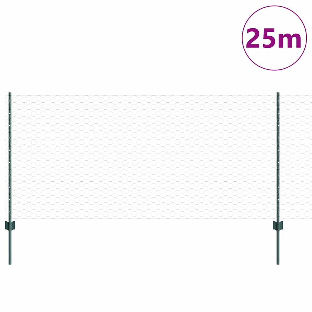 Zavarena žičana ograda 25 x 1 m (Š x V) Čelik premazan PVC-om