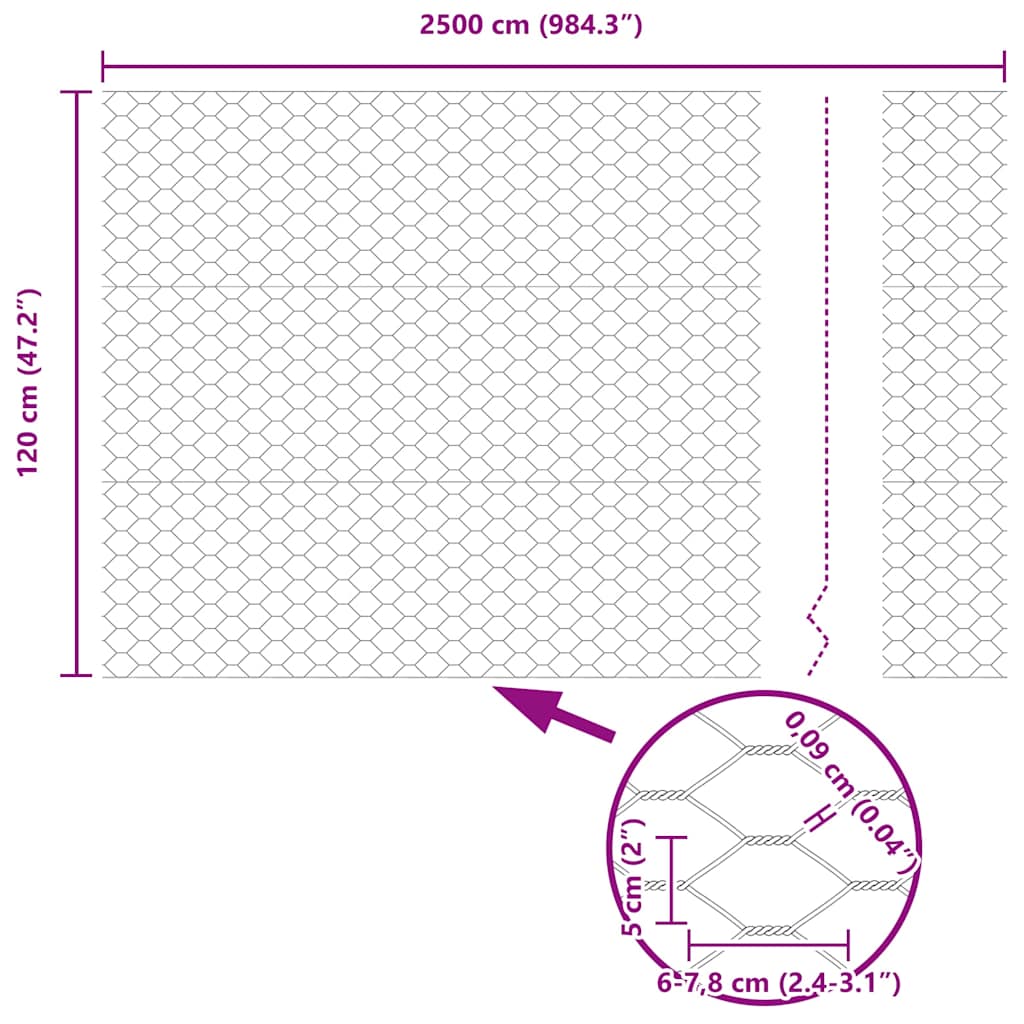 Zavarena žičana ograda 25 x 1,2 m (Š x V) Čelik premazan PVC-om