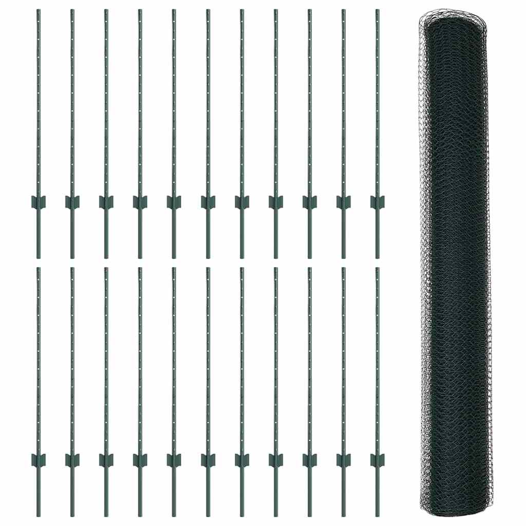 Zavarena žičana ograda 50 x 1 m (Š x V) Čelik premazan PVC-om