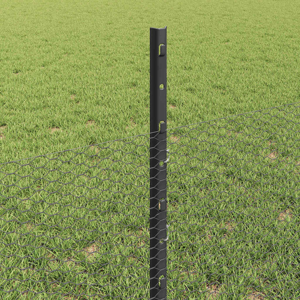Zavarena žičana ograda 10 x 0,5 m (Š x V) Čelik premazan PVC-om