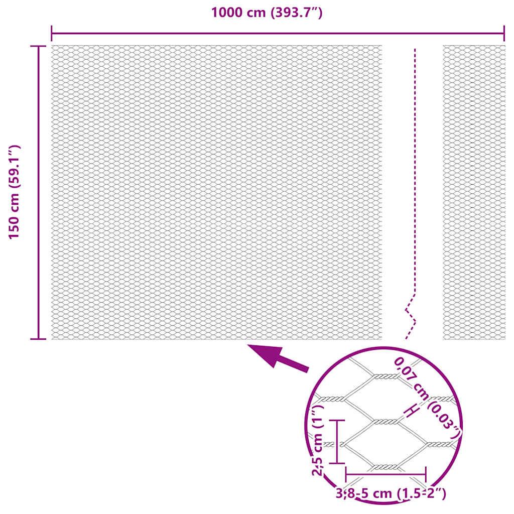Zavarena žičana ograda 10 x 1,5 m (Š x V) Čelik premazan PVC-om