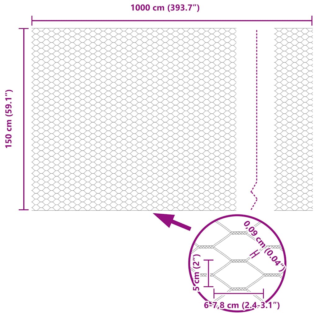 Zavarena žičana ograda 10 x 1,5 m (Š x V) Čelik premazan PVC-om