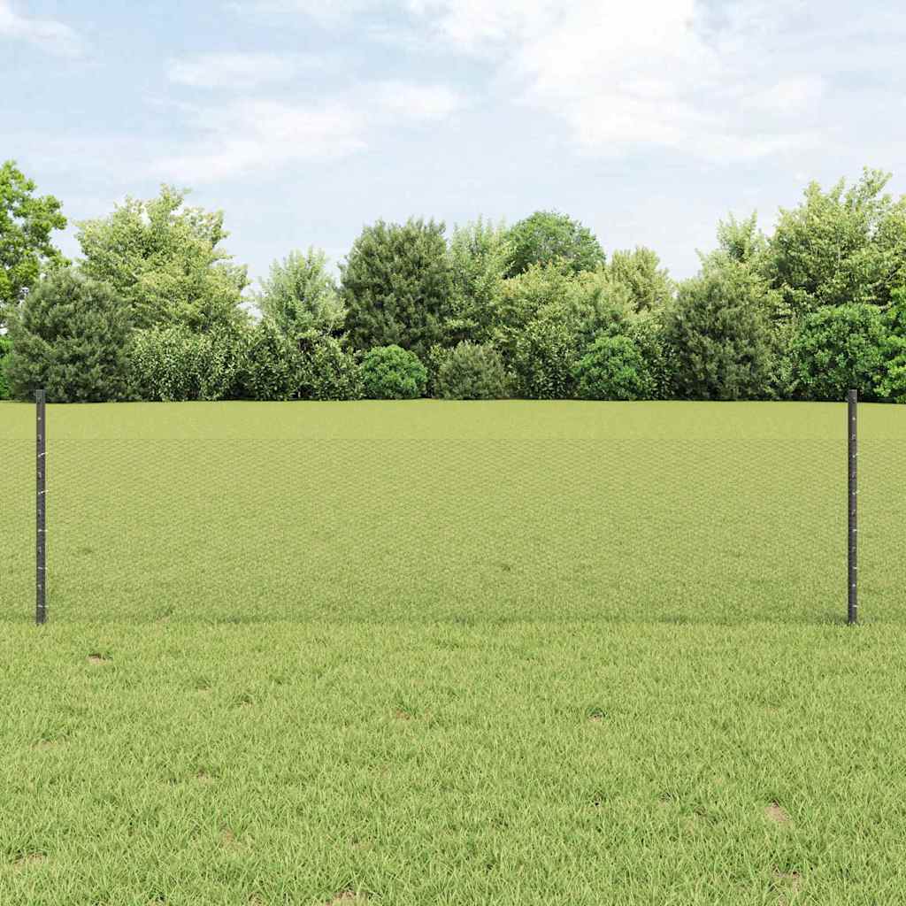 Zavarena žičana ograda 25 x 0,5 m (Š x V) Čelik premazan PVC-om