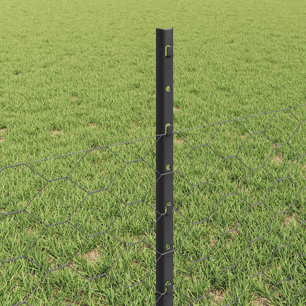 Zavarena žičana ograda 25 x 0,5 m (Š x V) Čelik premazan PVC-om