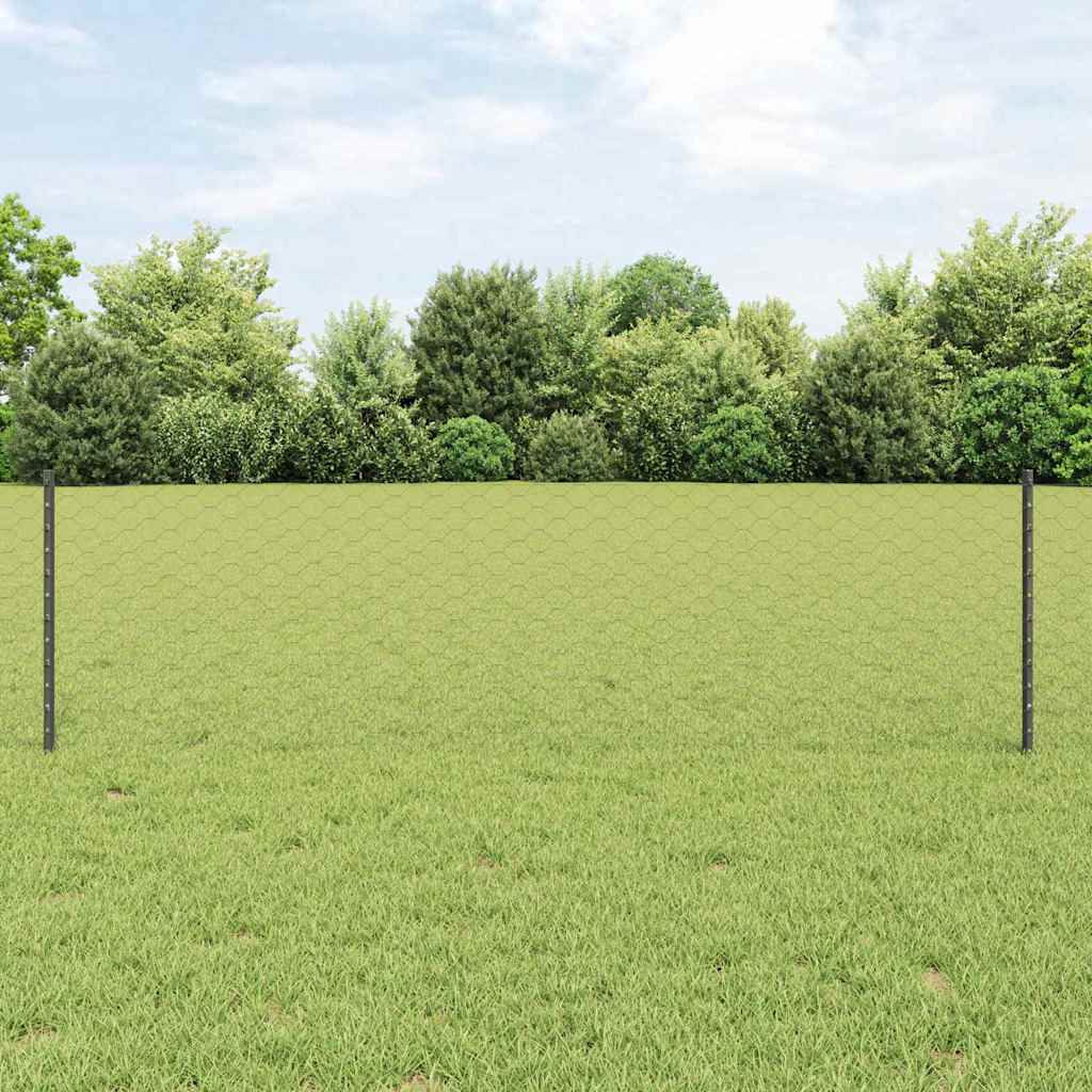 Zavarena žičana ograda 25 x 0,6 m (Š x V) Čelik premazan PVC-om