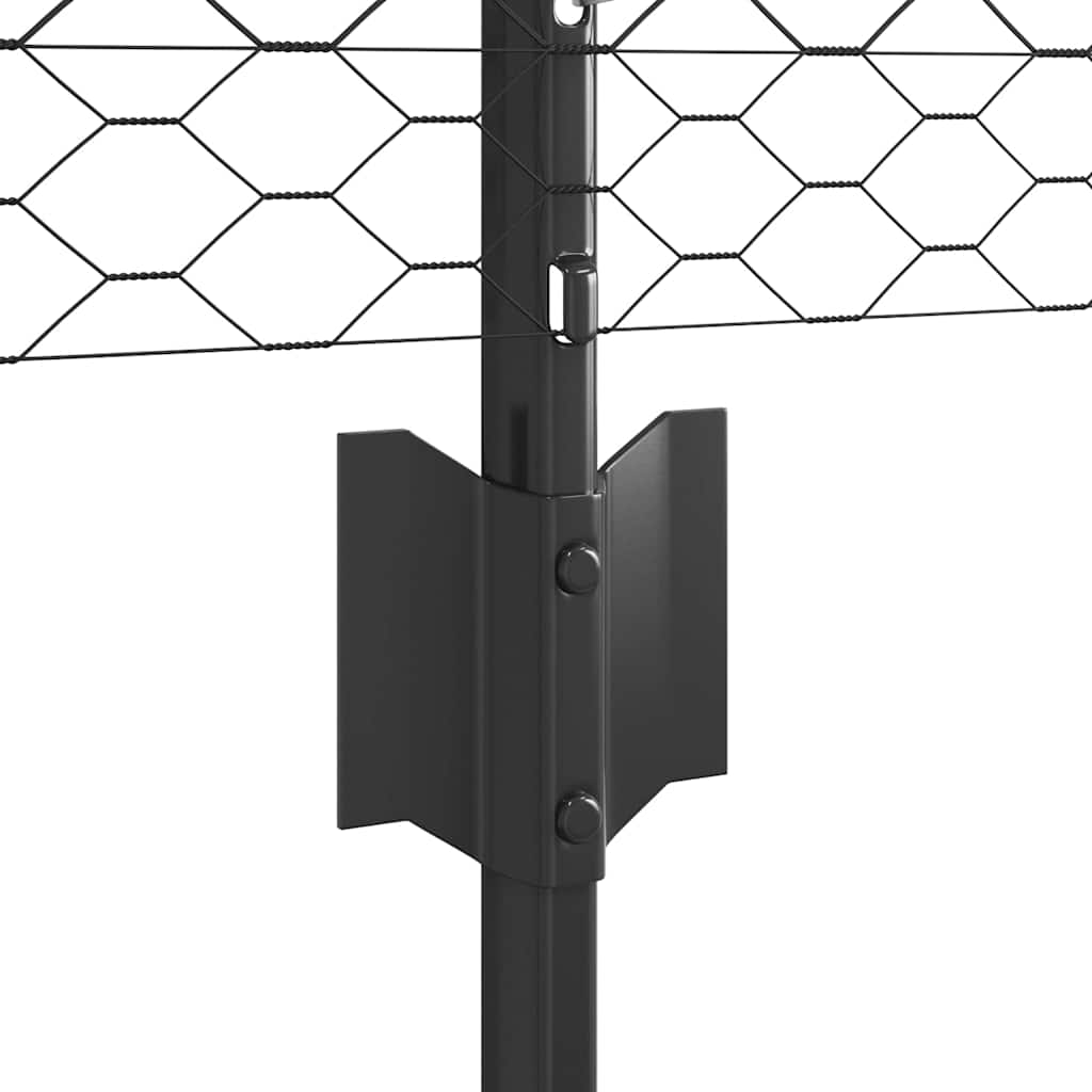Zavarena žičana ograda 25 x 0,8 m (Š x V) Čelik premazan PVC-om
