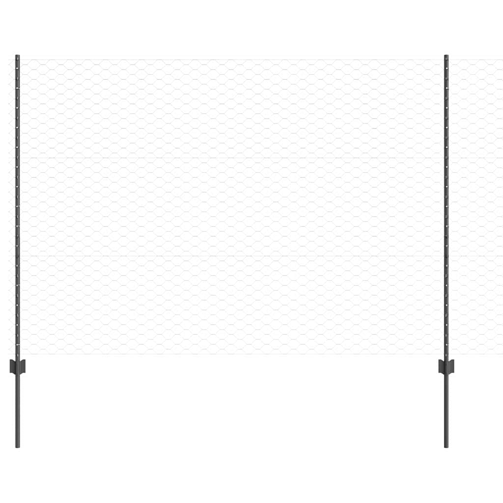 Zavarena žičana ograda 25 x 1,5 m (Š x V) Čelik premazan PVC-om