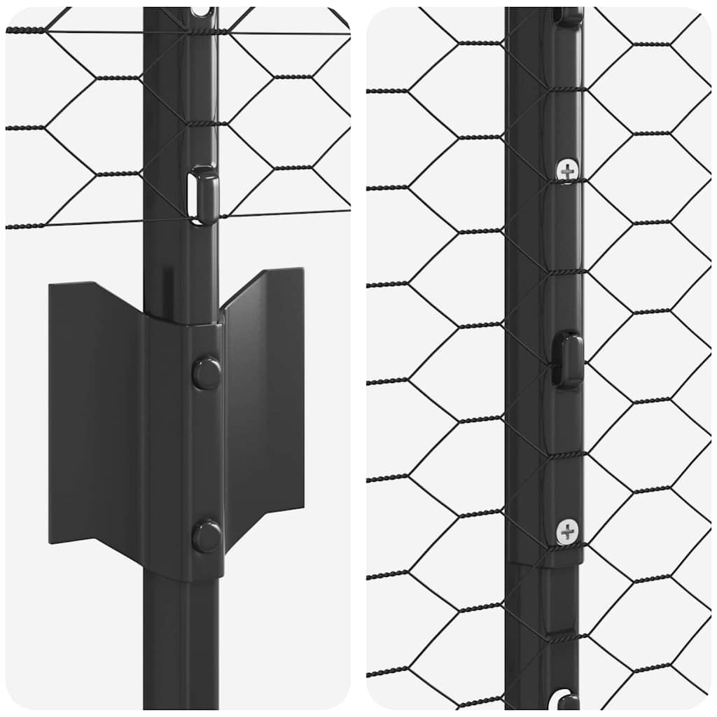 Zavarena žičana ograda 25 x 1,6 m (Š x V) Čelik premazan PVC-om