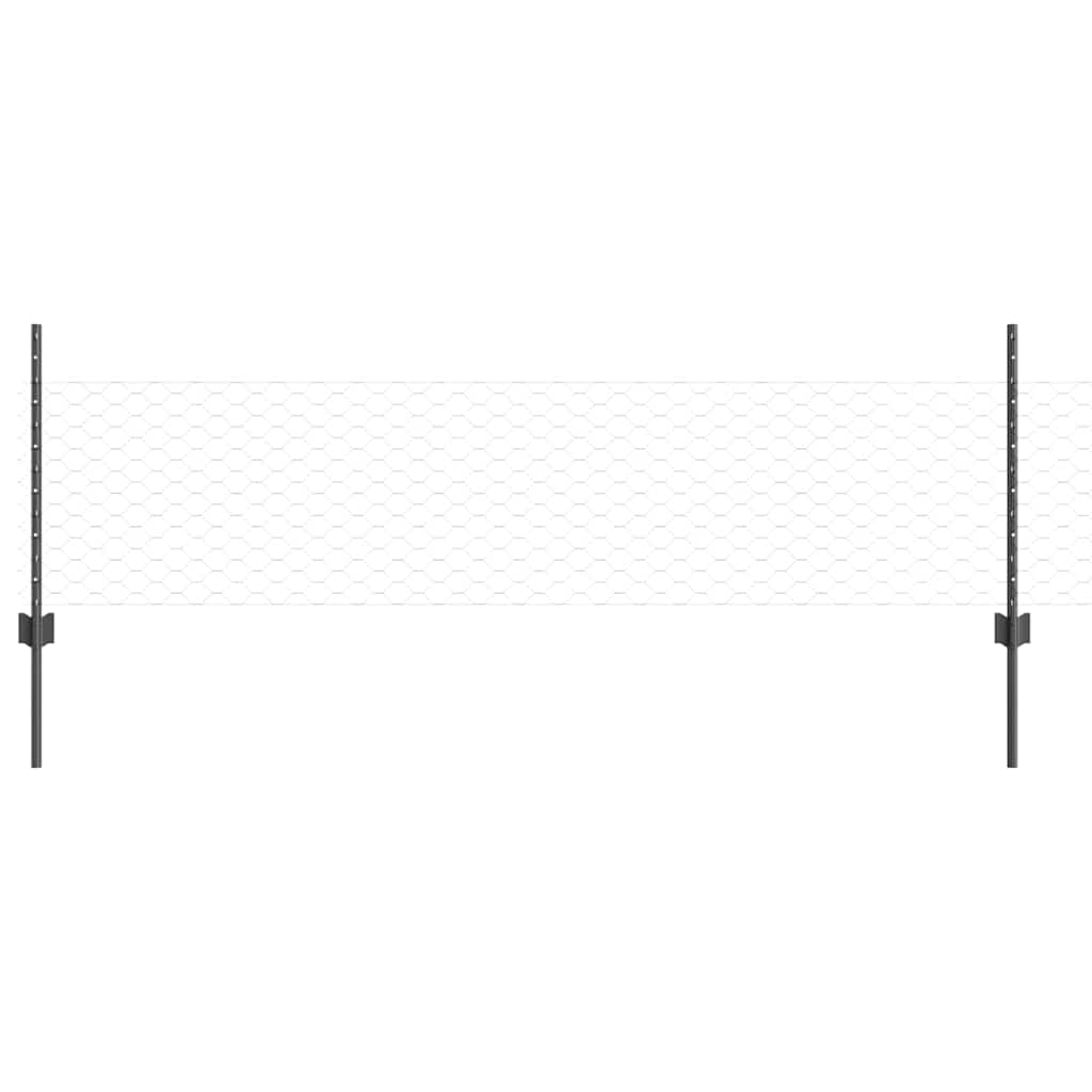 Zavarena žičana ograda 50 x 0,5 m (Š x V) Čelik premazan PVC-om