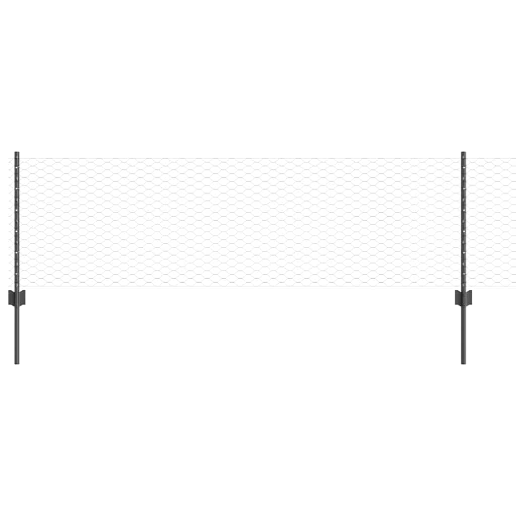 Zavarena žičana ograda 50 x 0,6 m (Š x V) Čelik premazan PVC-om