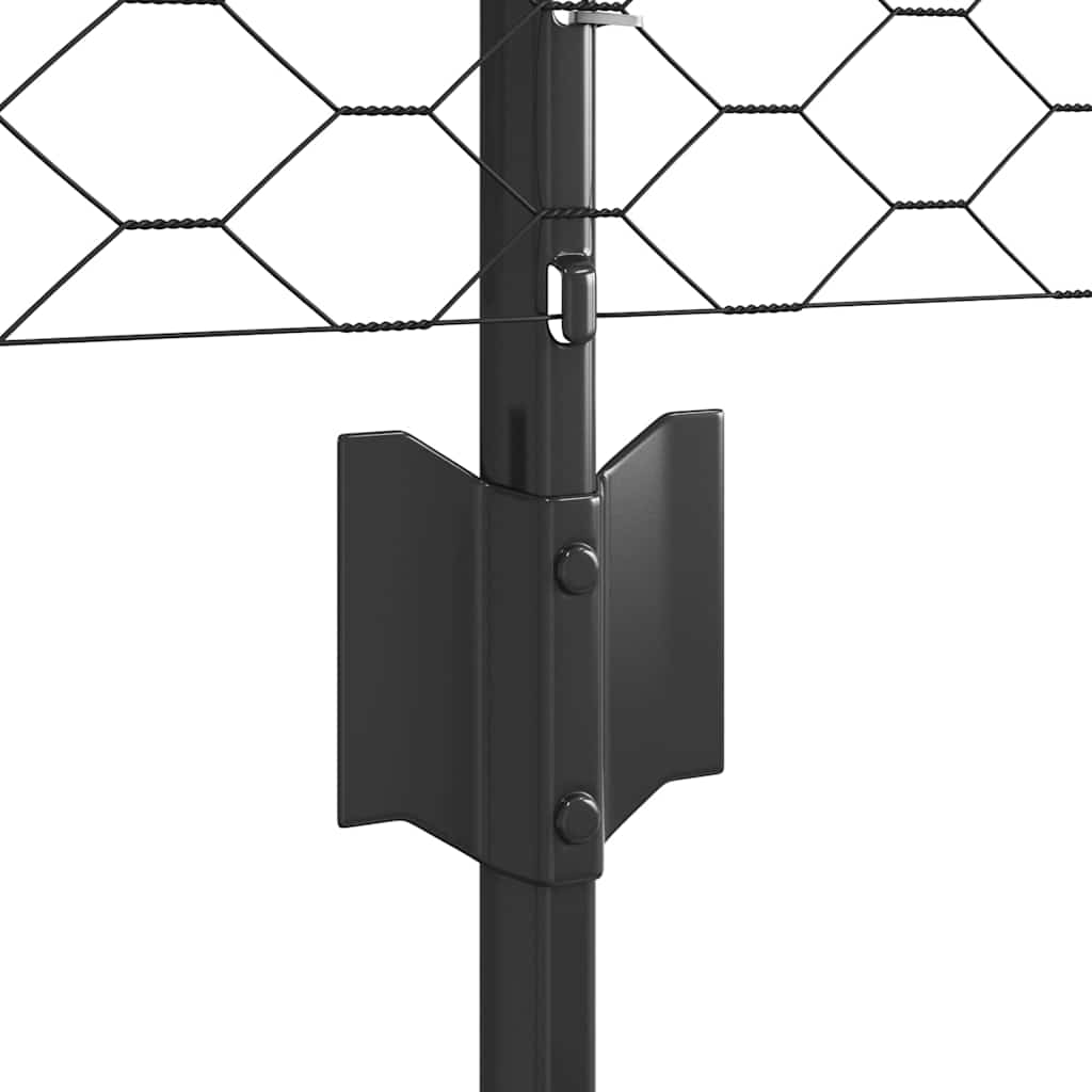 Zavarena žičana ograda 50 x 0,8 m (Š x V) Čelik premazan PVC-om