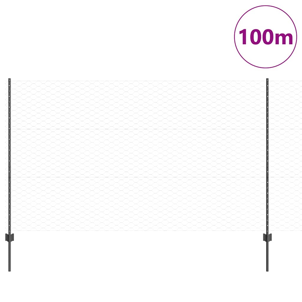 Zavarena žičana ograda 100 x 1,4 m (Š x V)
