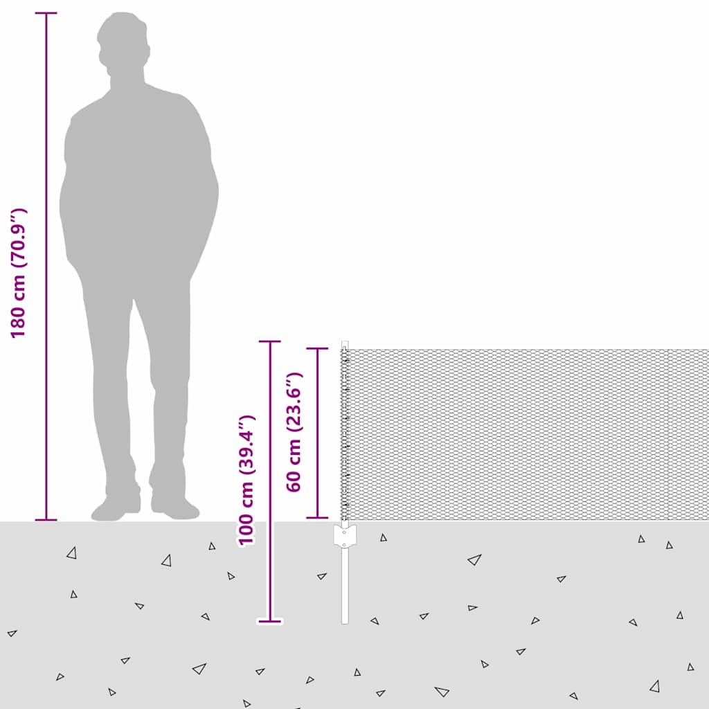 Zavarena žičana ograda 10 x 0,6 m (Š x V) Vruće pocinčani čelik
