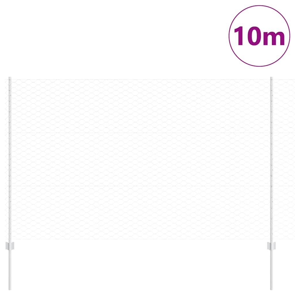 Zavarena žičana ograda 10 x 1,5 m (Š x V) Vruće pocinčani čelik