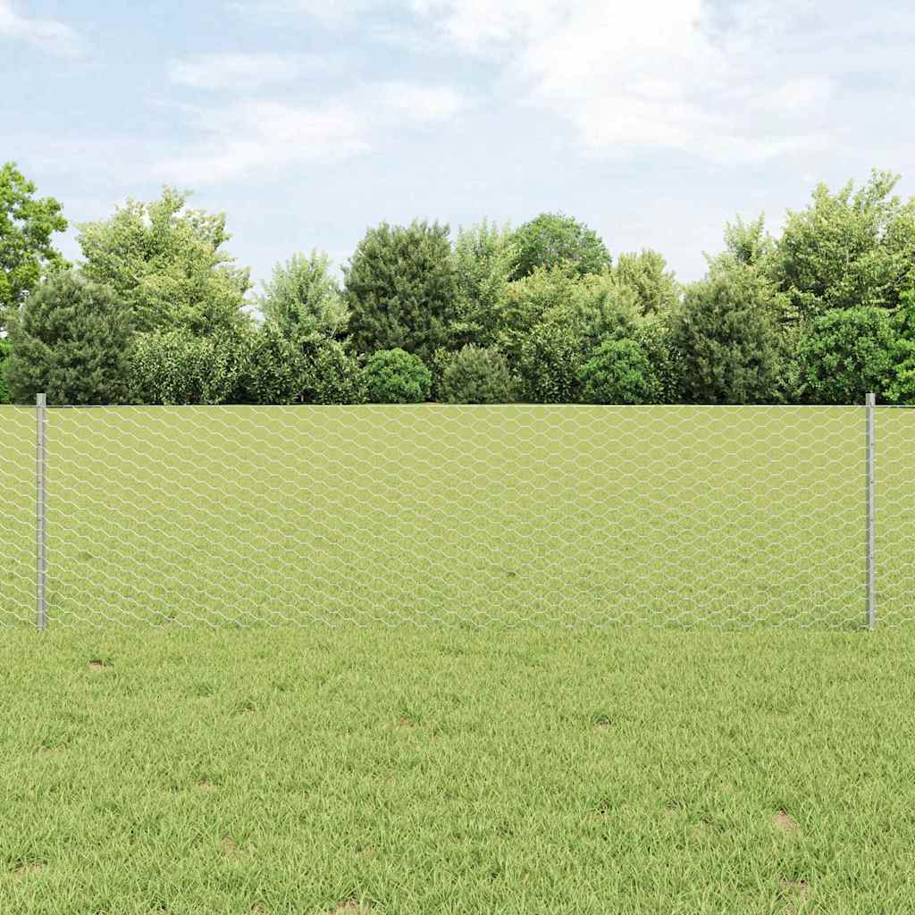 Zavarena žičana ograda 25 x 0,6 m (Š x V) Vruće pocinčani čelik