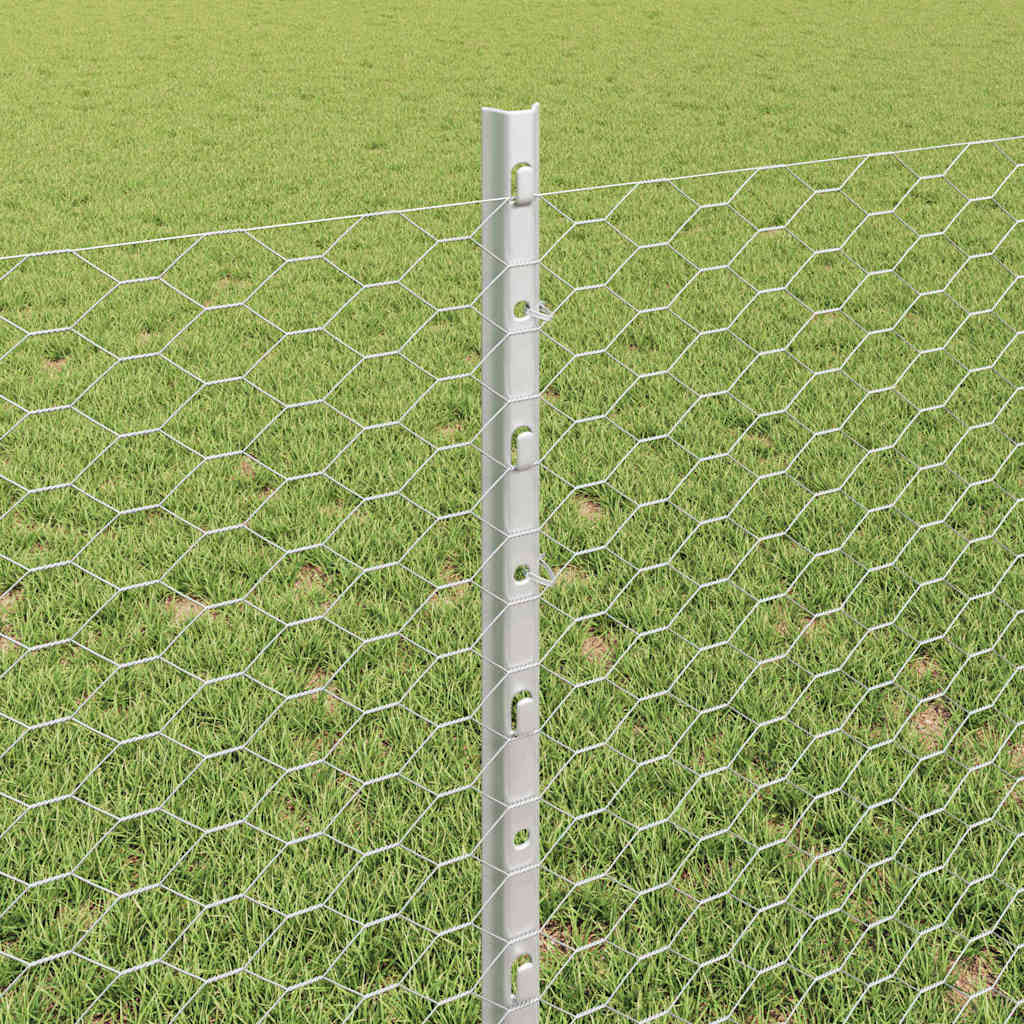 Zavarena žičana ograda 25 x 0,8 m (Š x V) Vruće pocinčani čelik