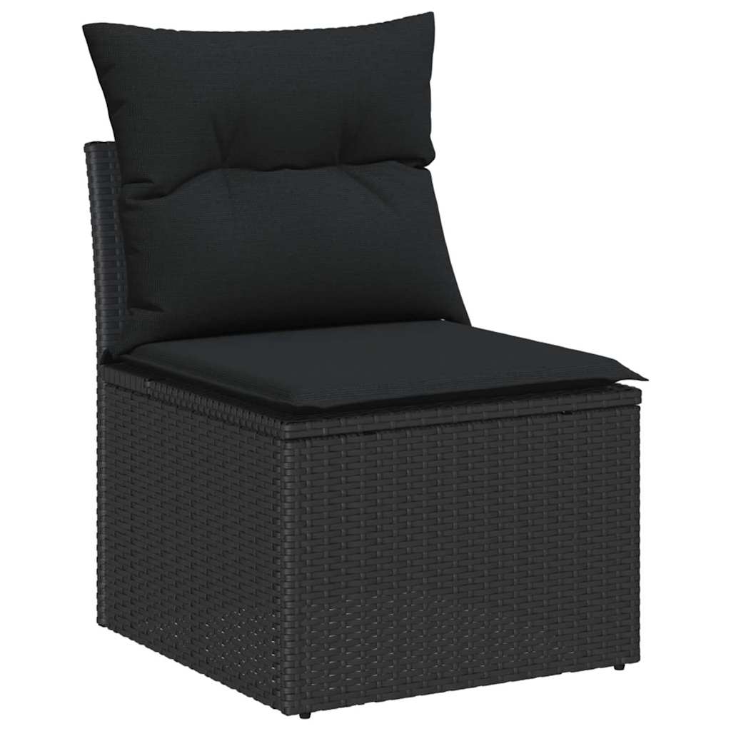 Set sofe s jastukom Crna Poli Ratan
