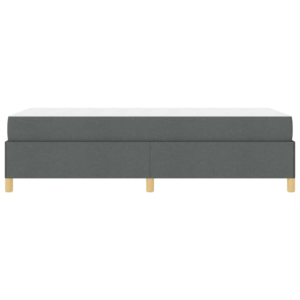 Krevetna konstrukcija Tamno siva 100 x 200 cm tkanina