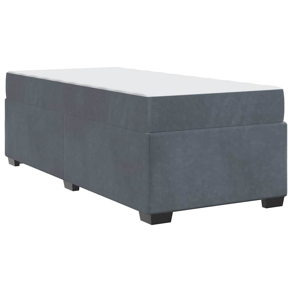 Krevetna konstrukcija Tamno siva 100 x 200 cm tkanina