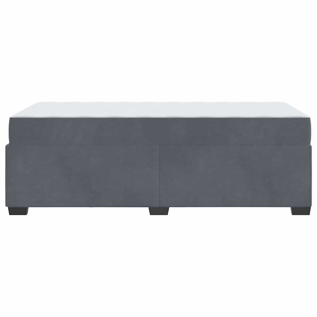 Krevetna konstrukcija Tamno siva 100 x 200 cm tkanina