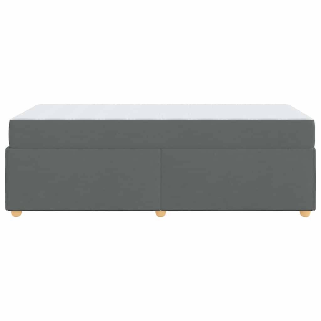 Krevetna konstrukcija Tamno siva 100 x 200 cm tkanina