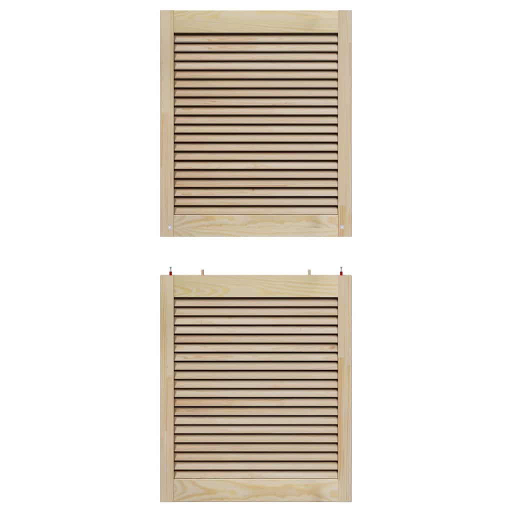 Ormarna vrata Prirodna 140,5 x 2,1 x 59,5 cm Čvrsto borovo drvo