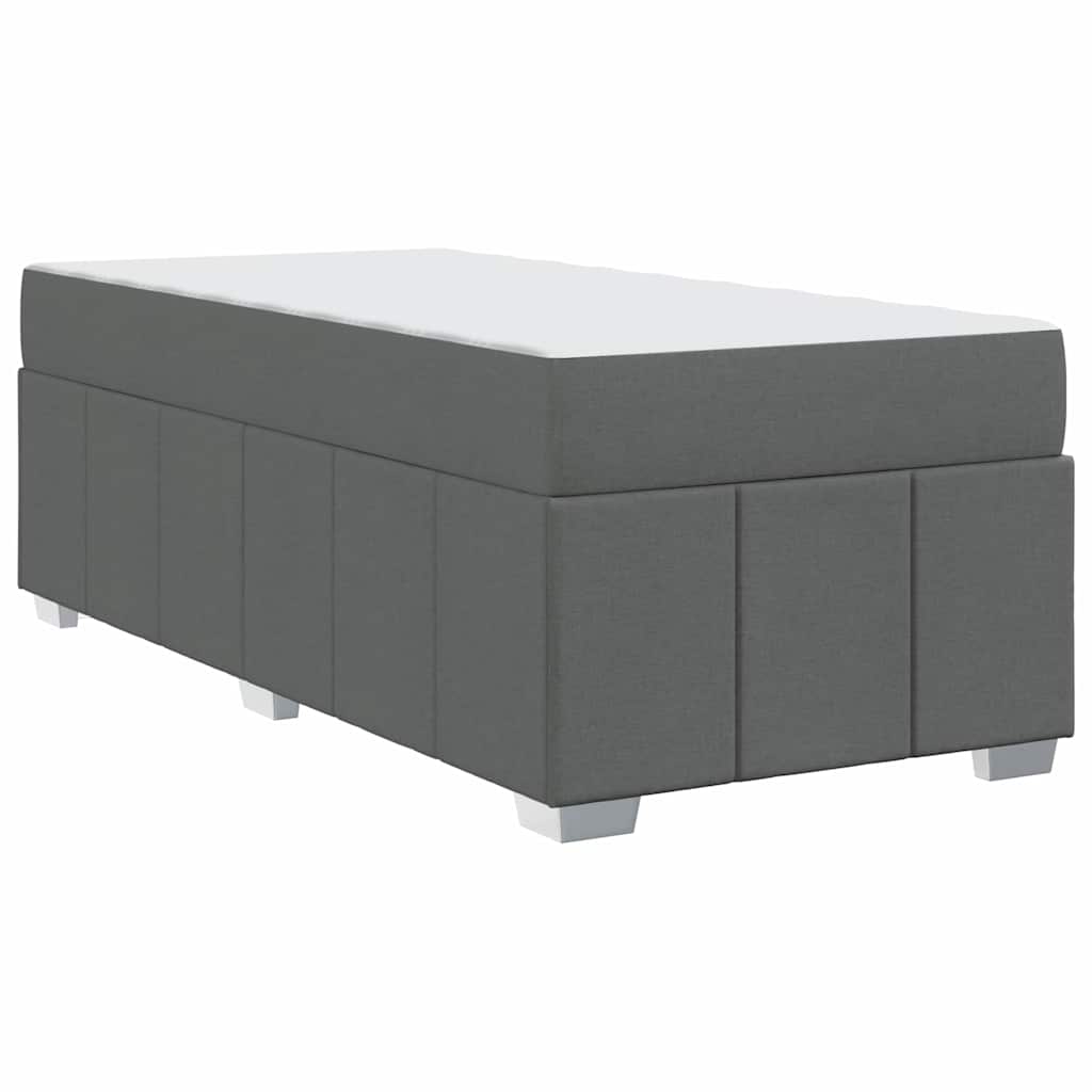 Krevetna konstrukcija Tamno siva 100 x 200 cm tkanina