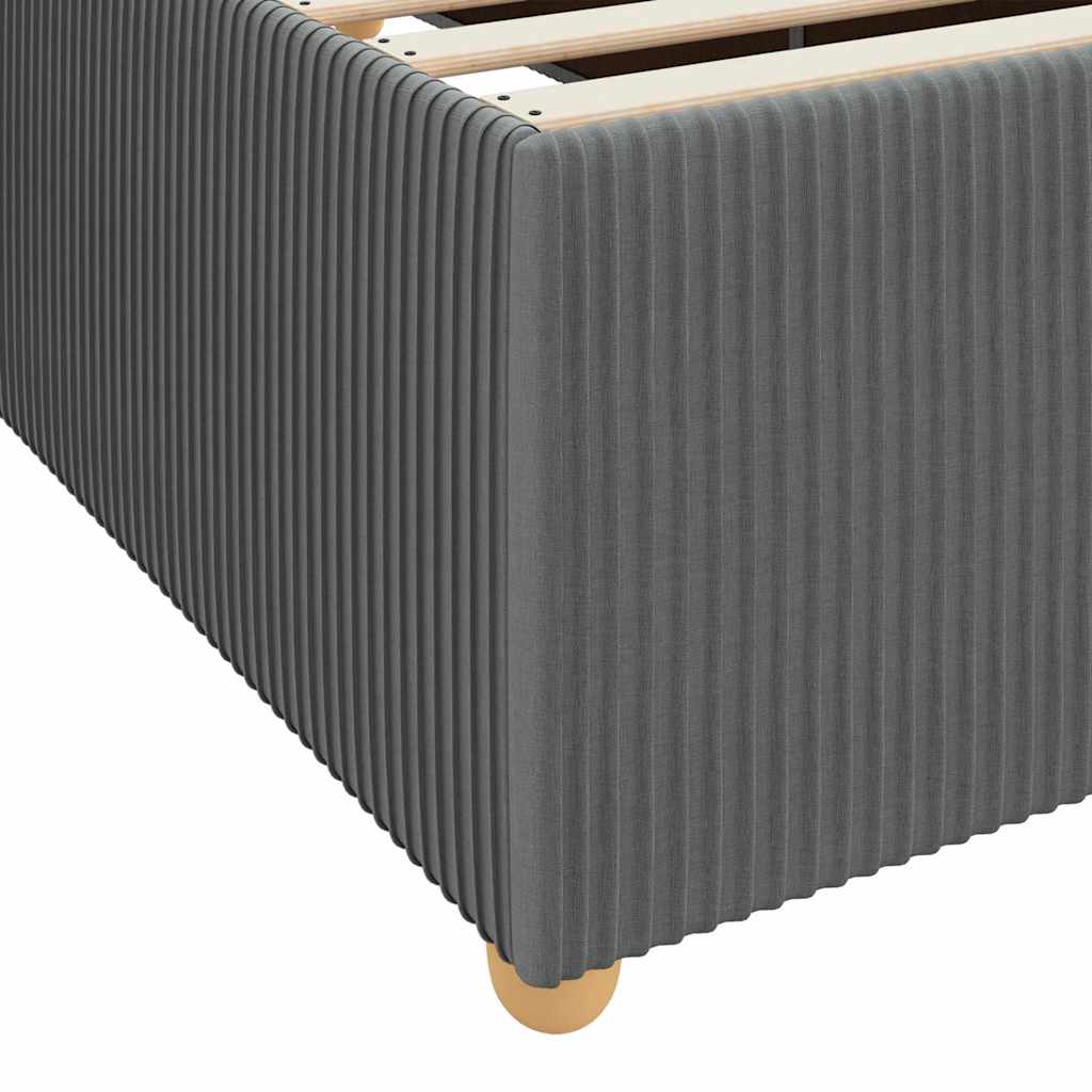 Krevetna konstrukcija Tamno siva 100 x 200 cm tkanina