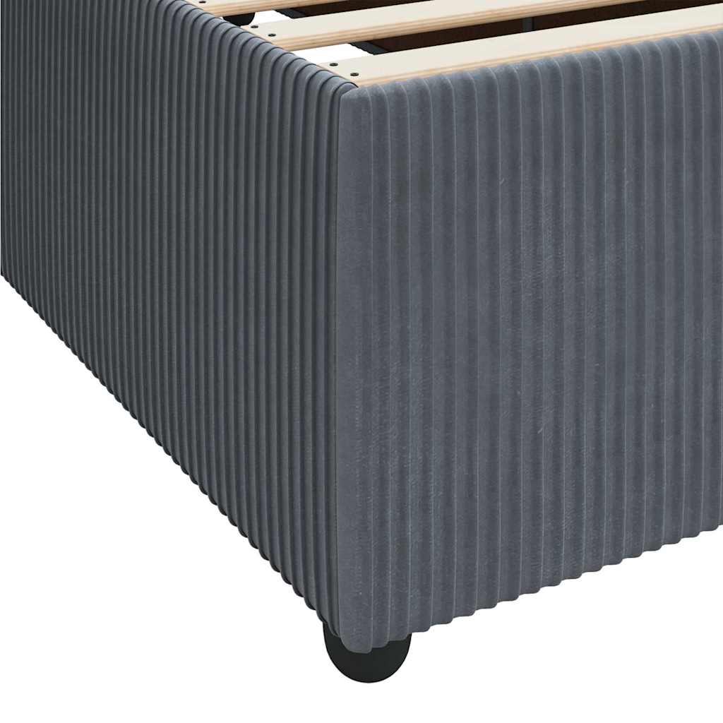 Krevetna konstrukcija Tamno siva 100 x 200 cm tkanina