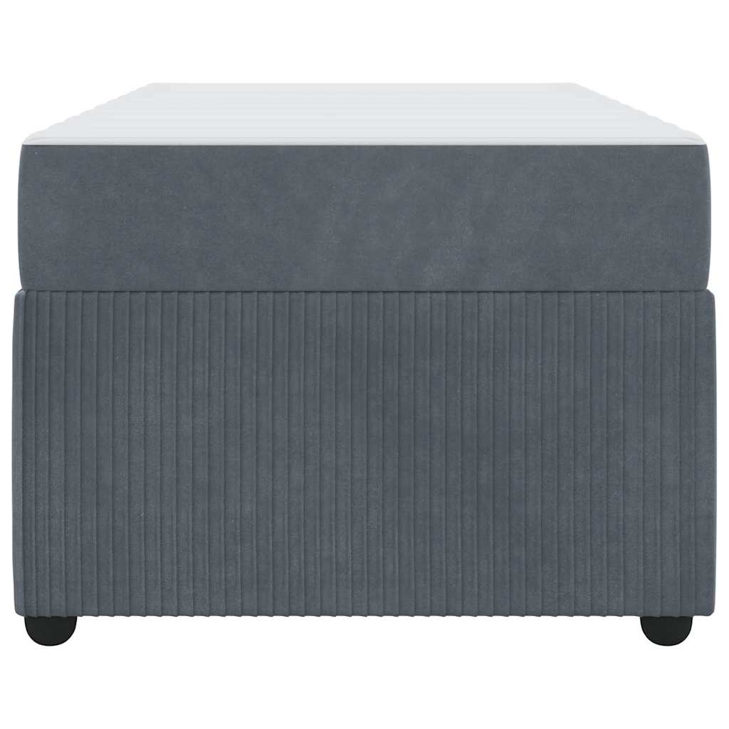 Krevetna konstrukcija Tamno siva 100 x 200 cm tkanina
