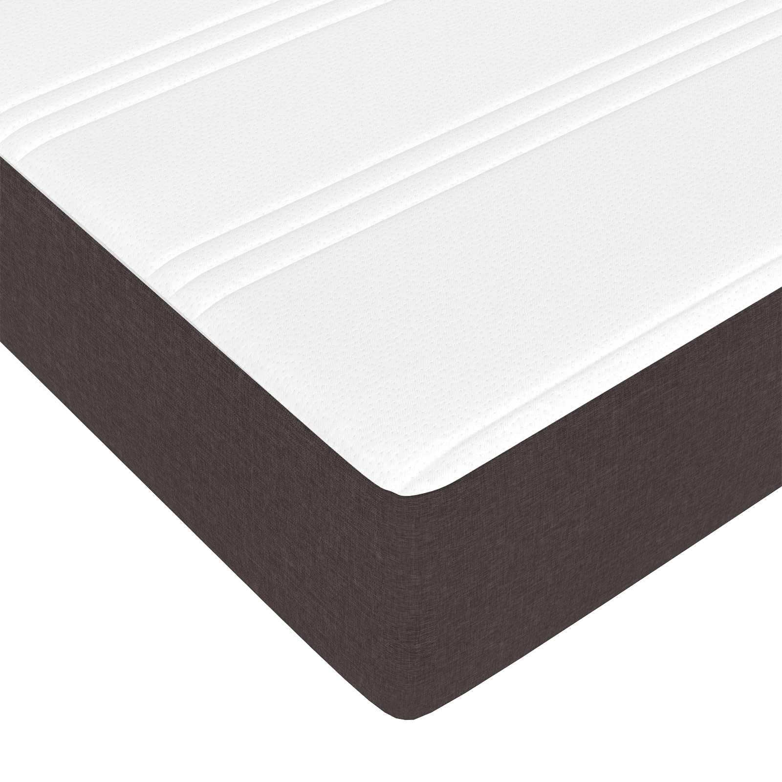 Krevet s opruga kutije Tamno smeđa 140 x 190 cm tkanina