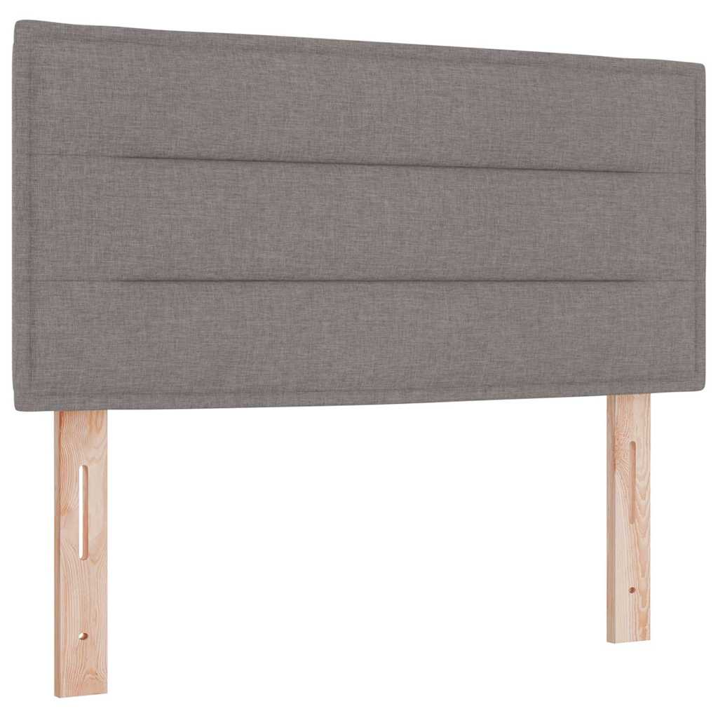 Krevet s opruga kutije Sivo-smeđa 200 x 90 cm tkanina