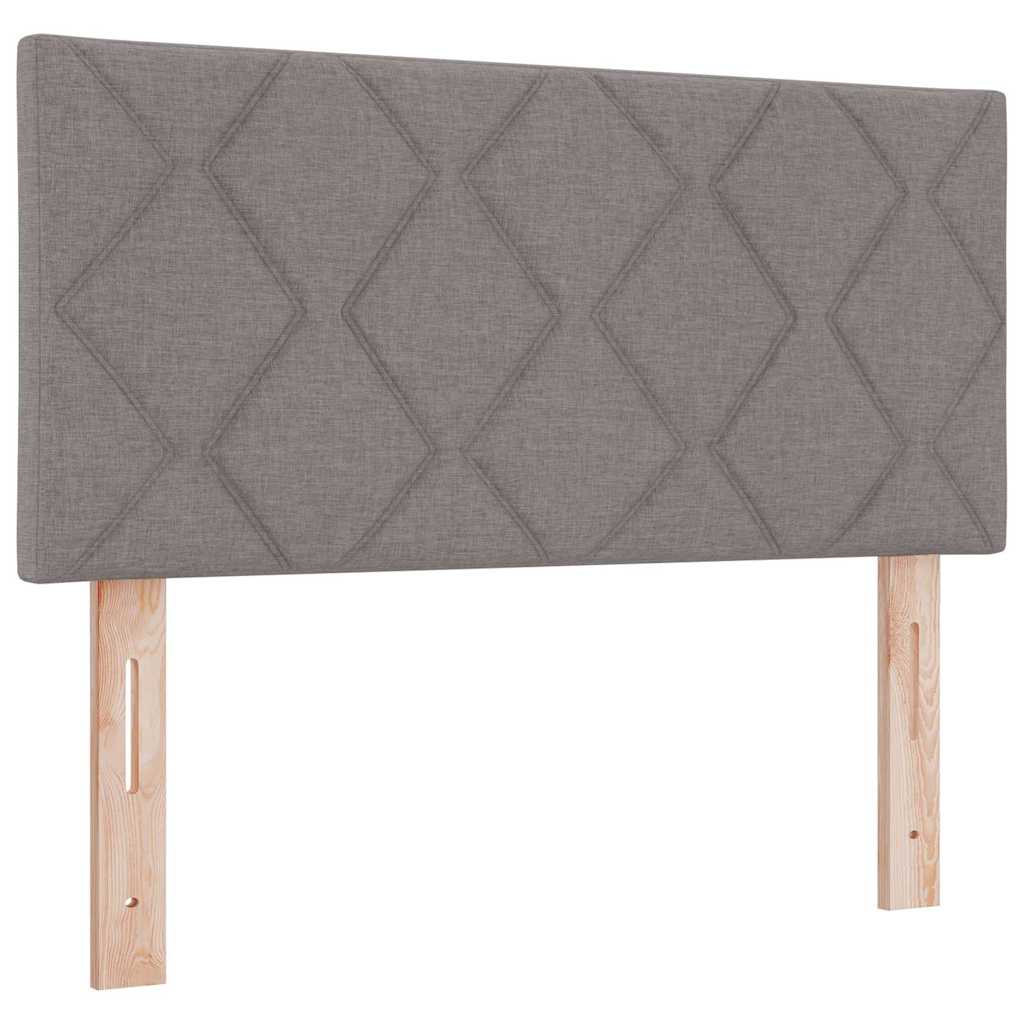 Krevet s opruga kutije Sivo-smeđa 200 x 90 cm tkanina
