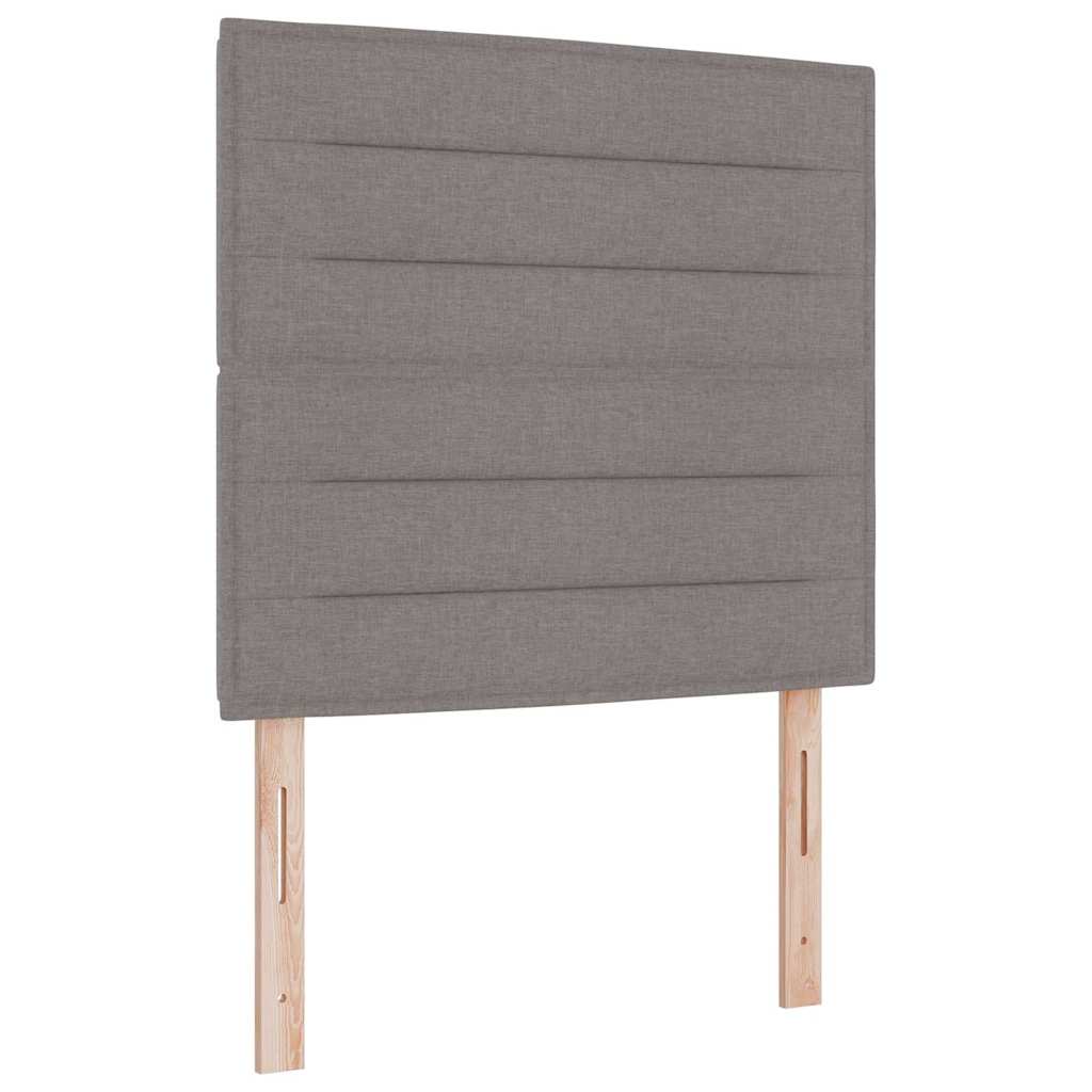 Krevet s opruga kutije Sivo-smeđa 200 x 90 cm tkanina