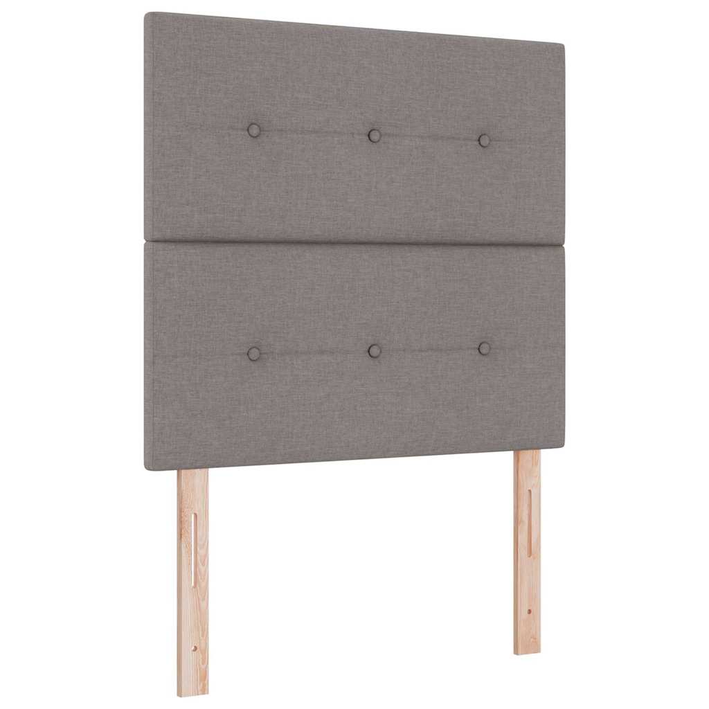 Krevet s opruga kutije Sivo-smeđa 200 x 90 cm tkanina