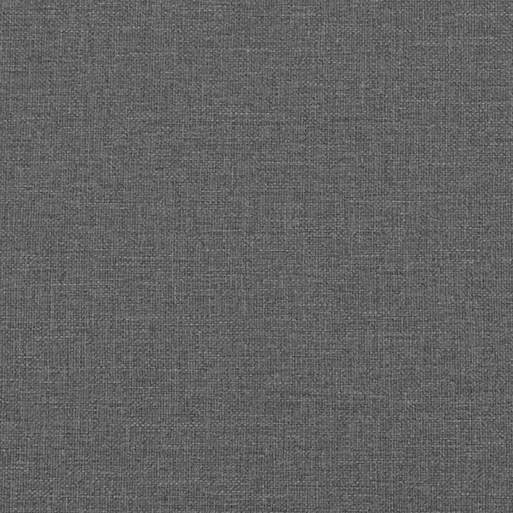 Krevet s opruga kutije Tamno siva 200 x 200 cm tkanina
