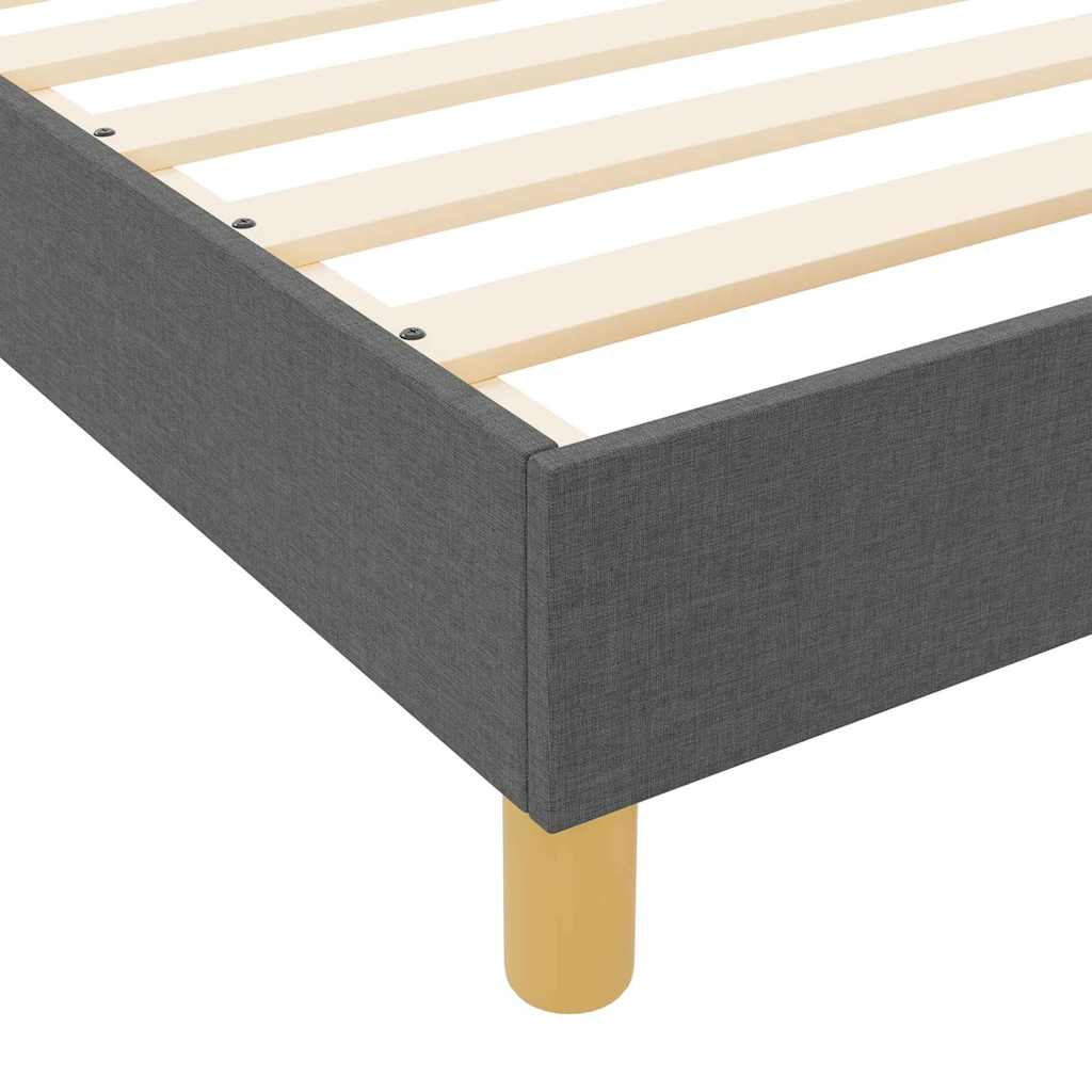 Krevetna konstrukcija Tamno siva 100 x 200 cm tkanina