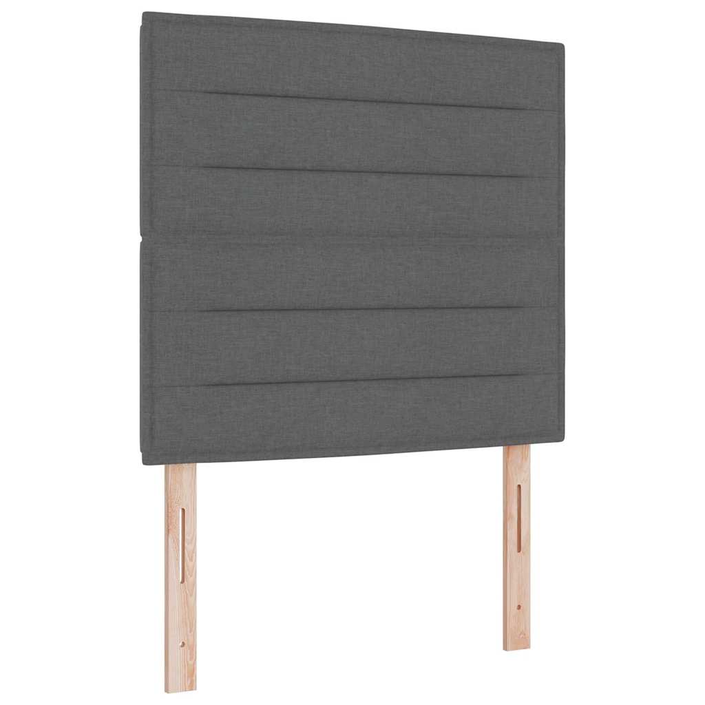 Krevetna konstrukcija Tamno siva 100 x 200 cm tkanina