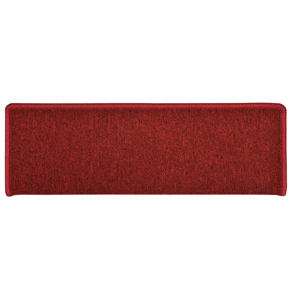 Prostirke za stepenice 30 kom 65x21x4 cm crvene pravokutni rub