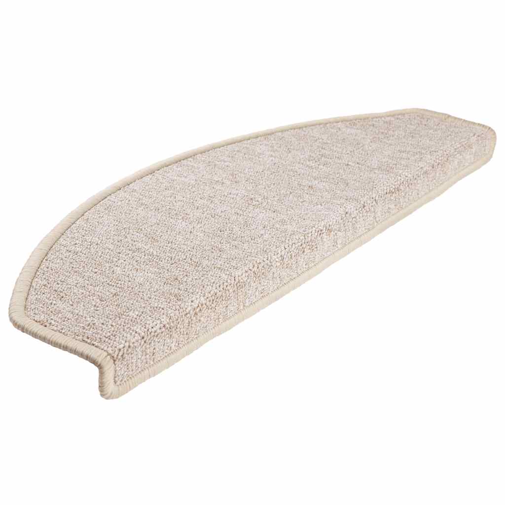 Prostirke za stepenice 20 kom 65x24x4 cm taupe poluokrugle velike