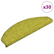 Prostirke za stepenice 30 kom 65x21x4 cm Zelene poluokrugle velike