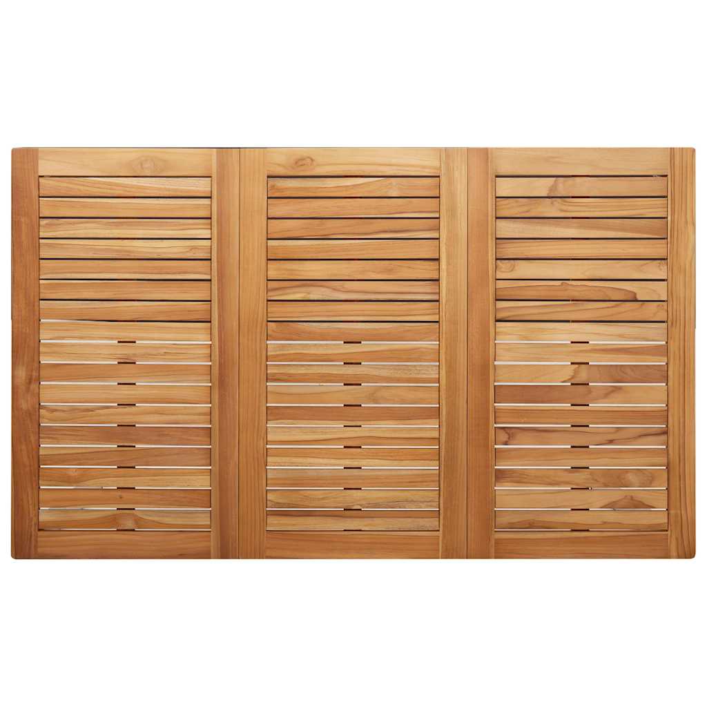 Vrtni set za objed 7 pcs Masivni teak drvo i nehrđajući čelik
