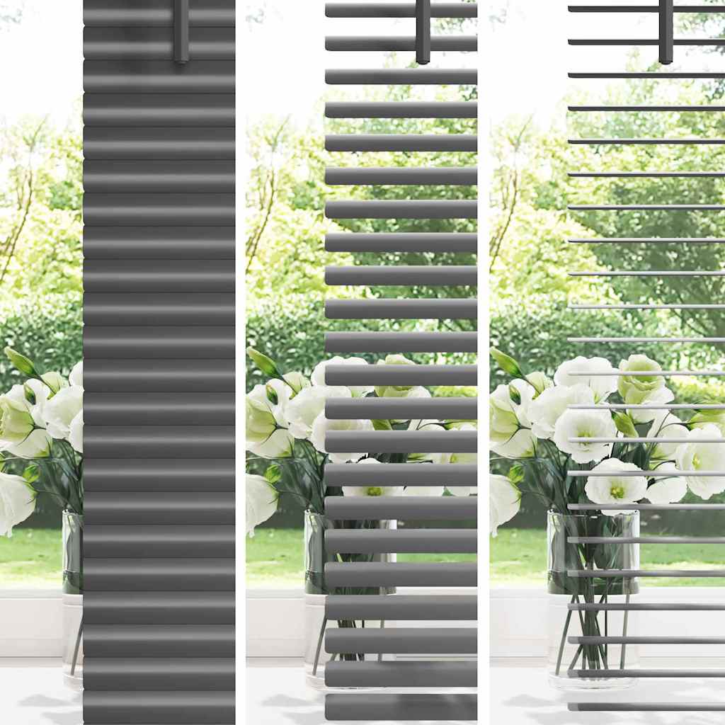 Venecijanski zastore Tamno siva 130 x 130 cm Aluminij