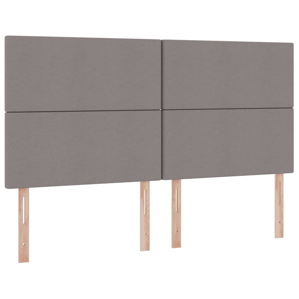 Krevet s od storage s uzglavljem Sivosmeđa 200 x 200 cm Tkanina
