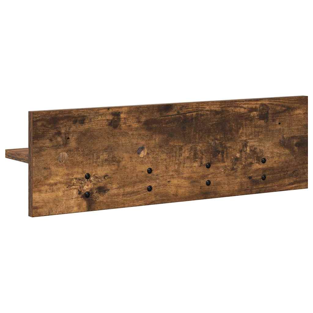 Vješalica za kapute na zidu Dimljeni hrast 60 x 10,5 x 18 cm