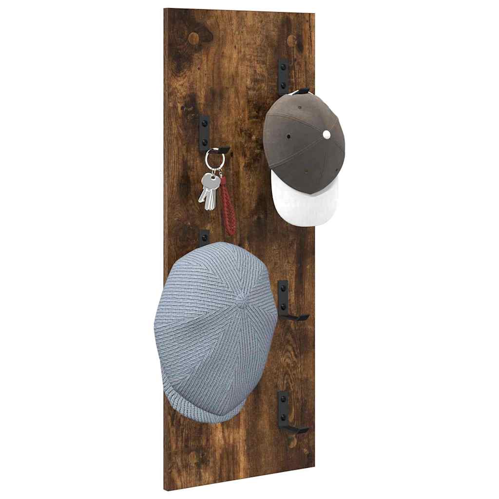 Vješalica za kapute na zidu Dimljeni hrast 30 x 1,5 x 80 cm