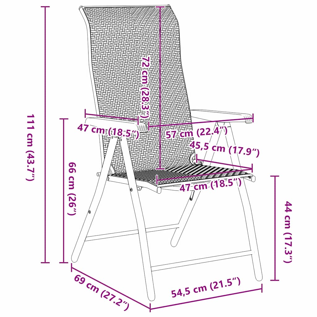 Vrtni set za objed 3 pcs Siva Čelik s prahom premazan