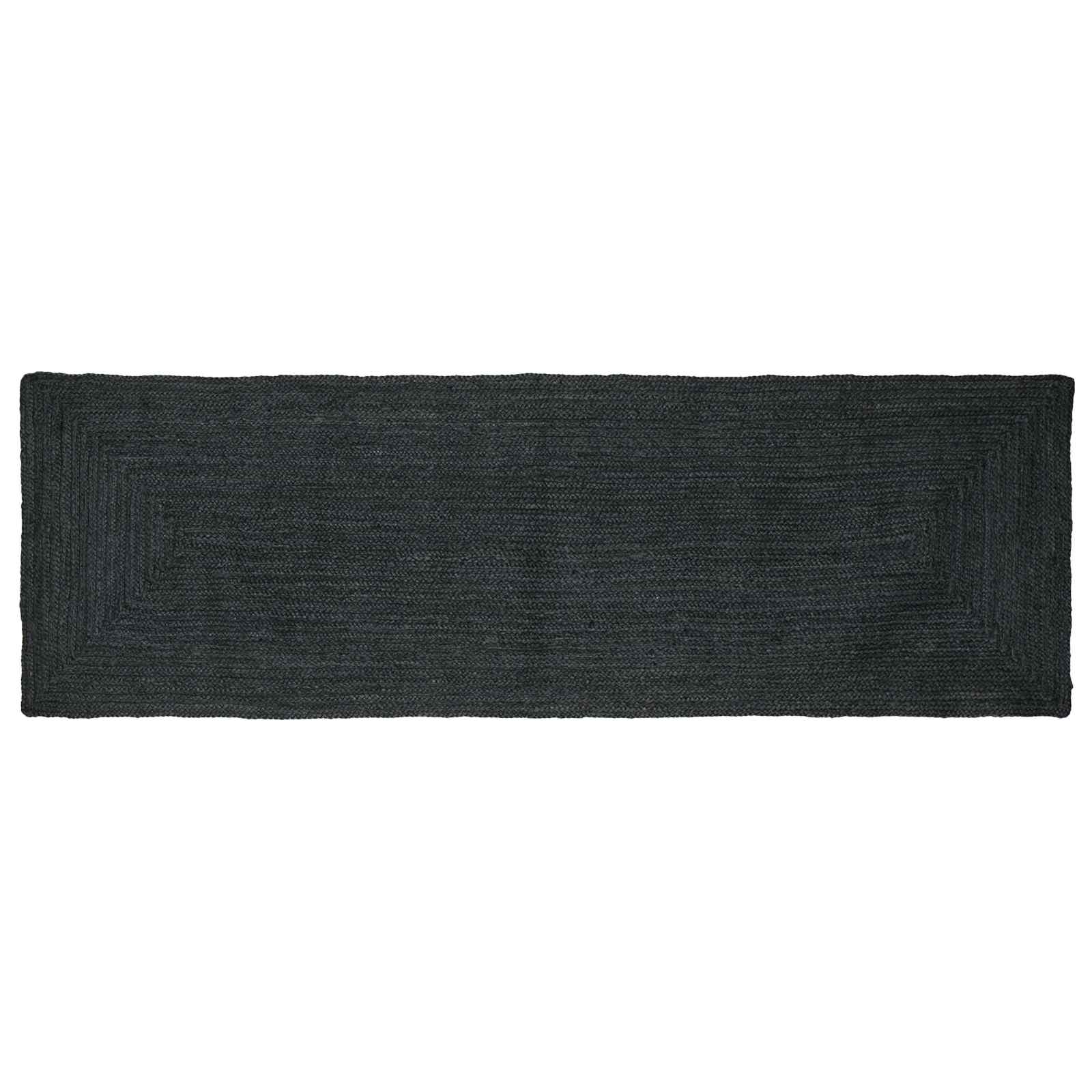Tepisi za područja Pravokutni Tamnosiva 80 x 300 cm Juta